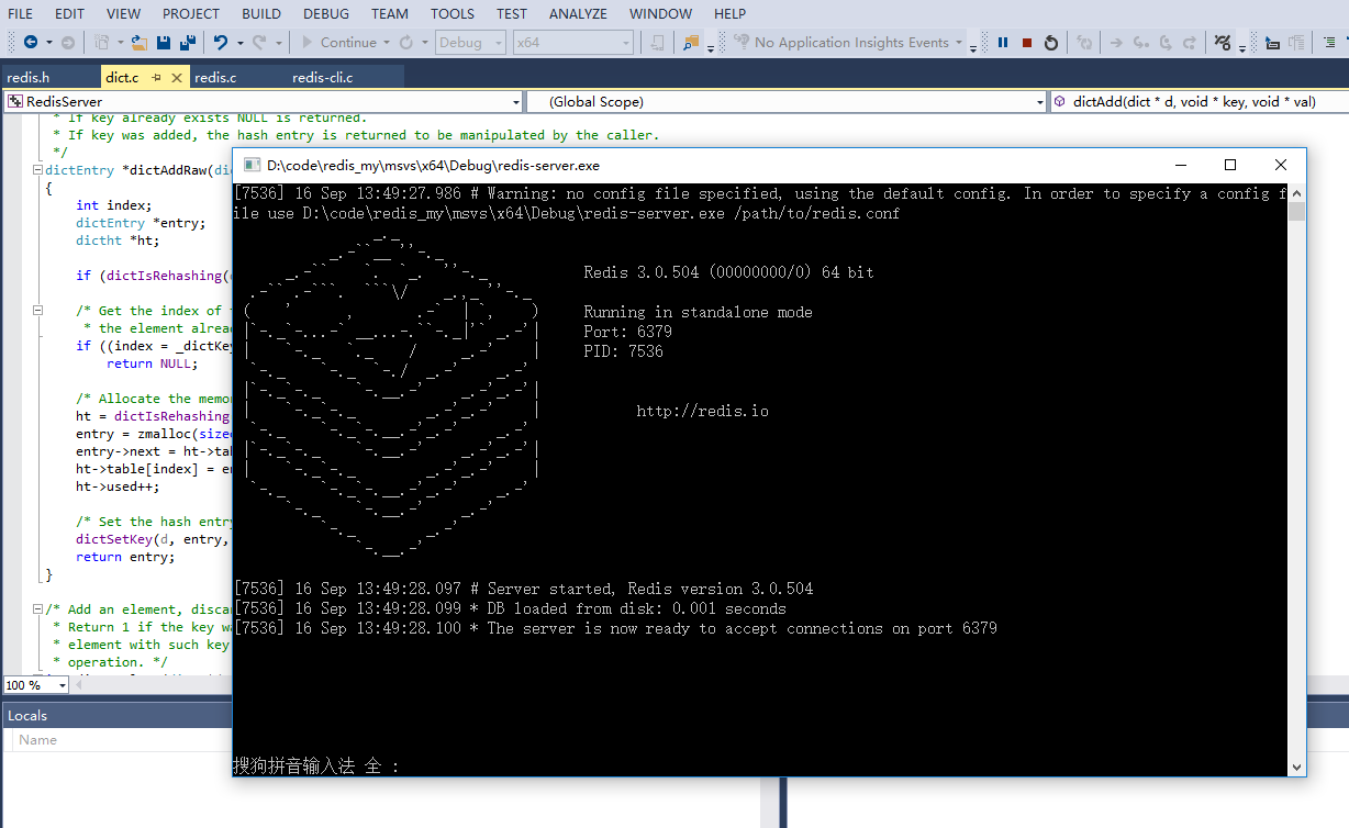 Compile and Run Redis on Windows with Visual Studio